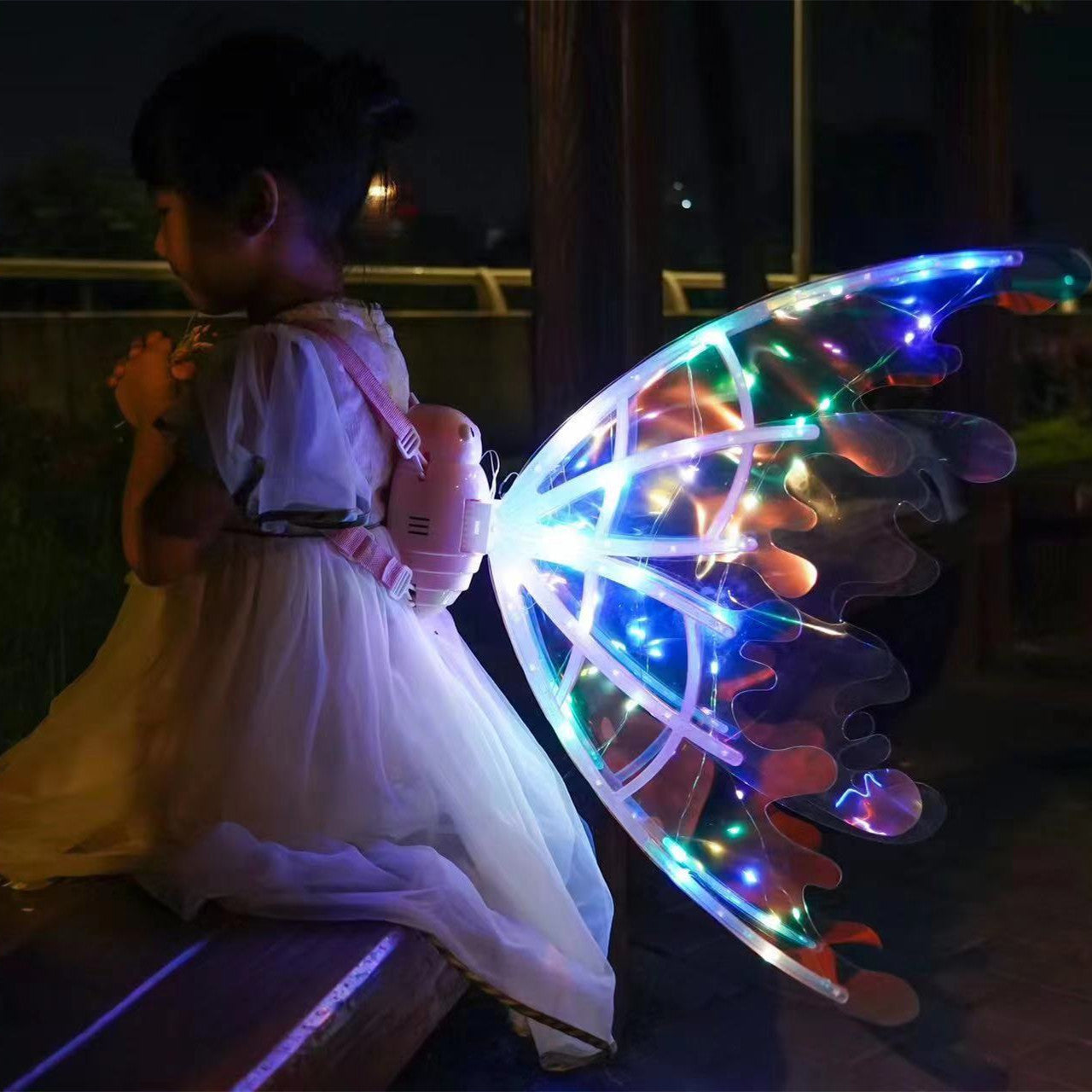 Feen-Flügel Kostüm elektrisch mit LED