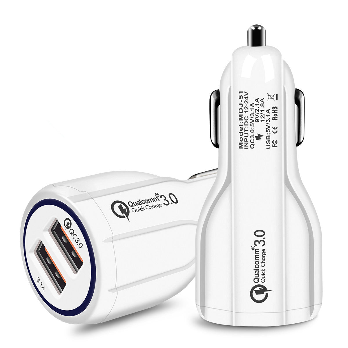 Schnell-Ladegerät 12V 2x USB