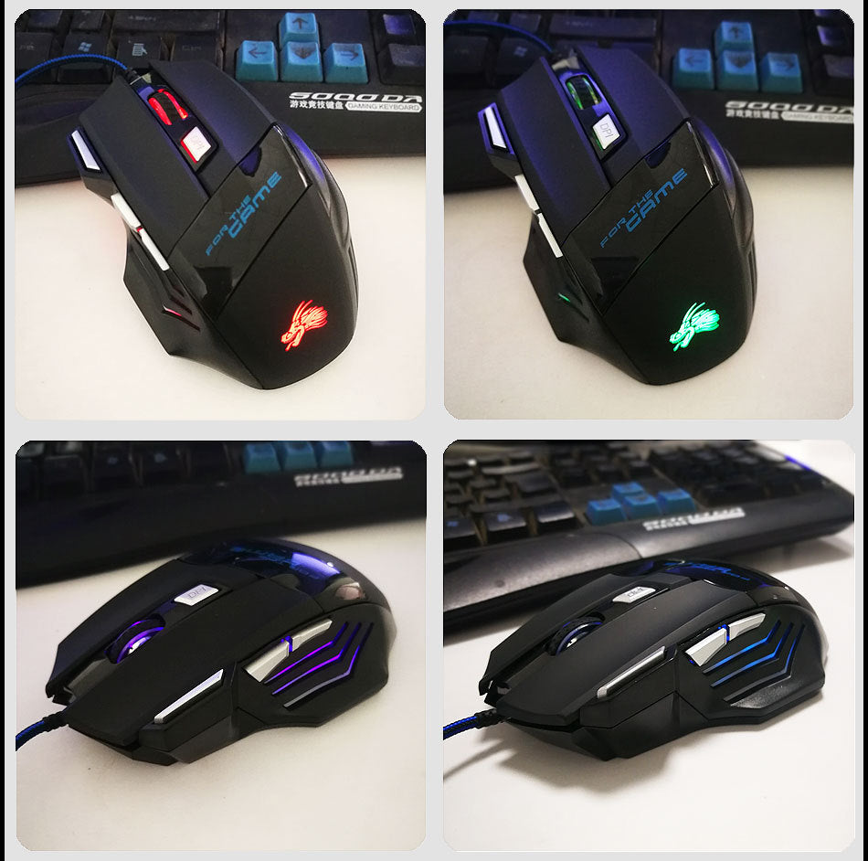 Maus-Gaming 7-Tasten-USB-LED