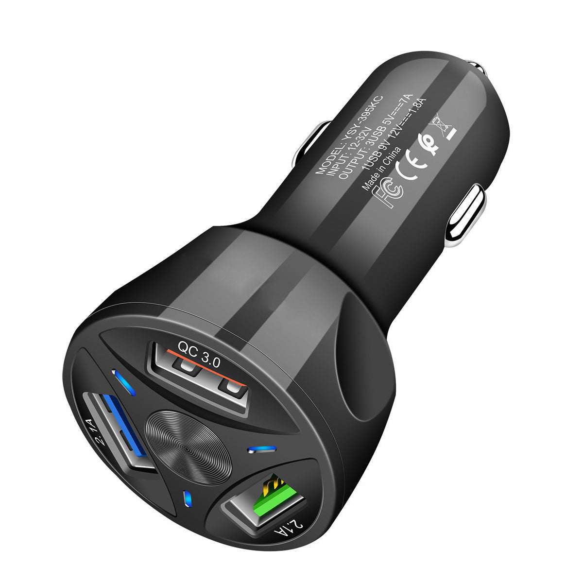 Schnell-Ladegerät 12V 4x USB