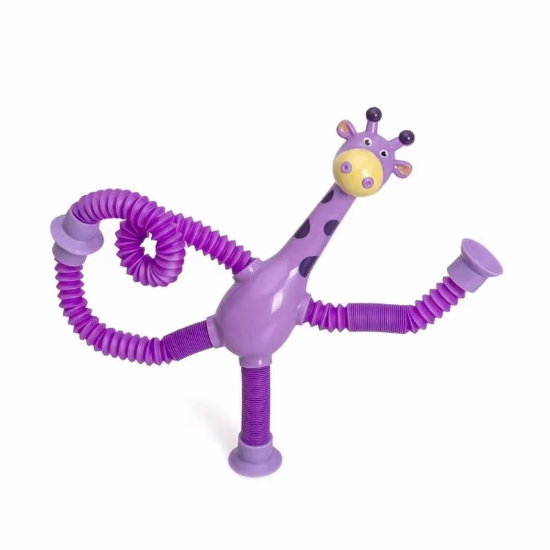 Spielzeug Giraffe mit Teleskop Armen