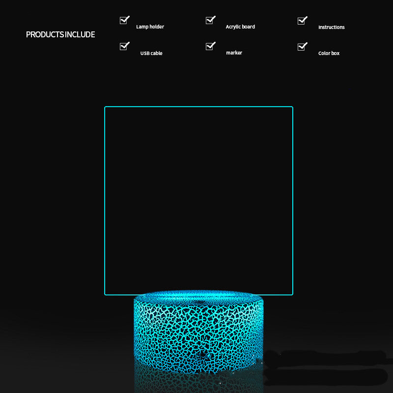 3D Acryl-Nachrichtentafel LED beleuchtet