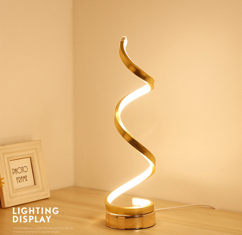 Tisch Lampe Spiral-Design *NEU