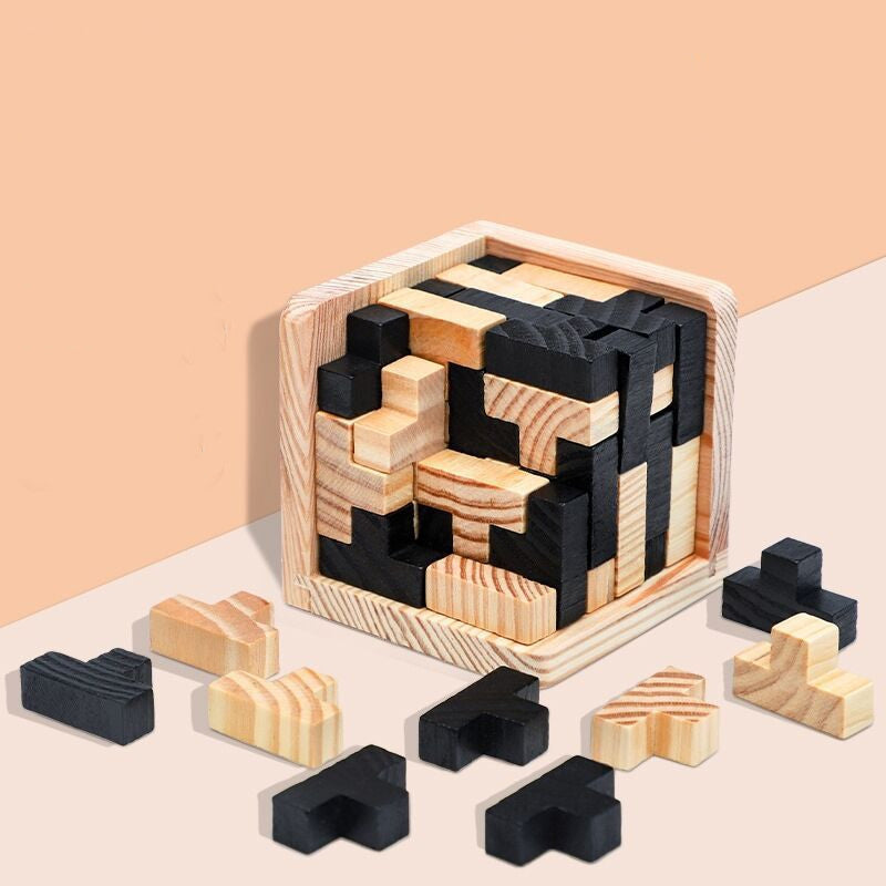 Holz Puzzle Block