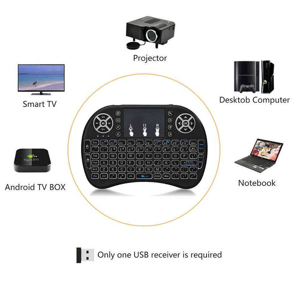 TV Tastatur Universal Fernbedienung Mini-Tastatur