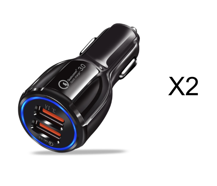 Schnell-Ladegerät 12V 2x USB