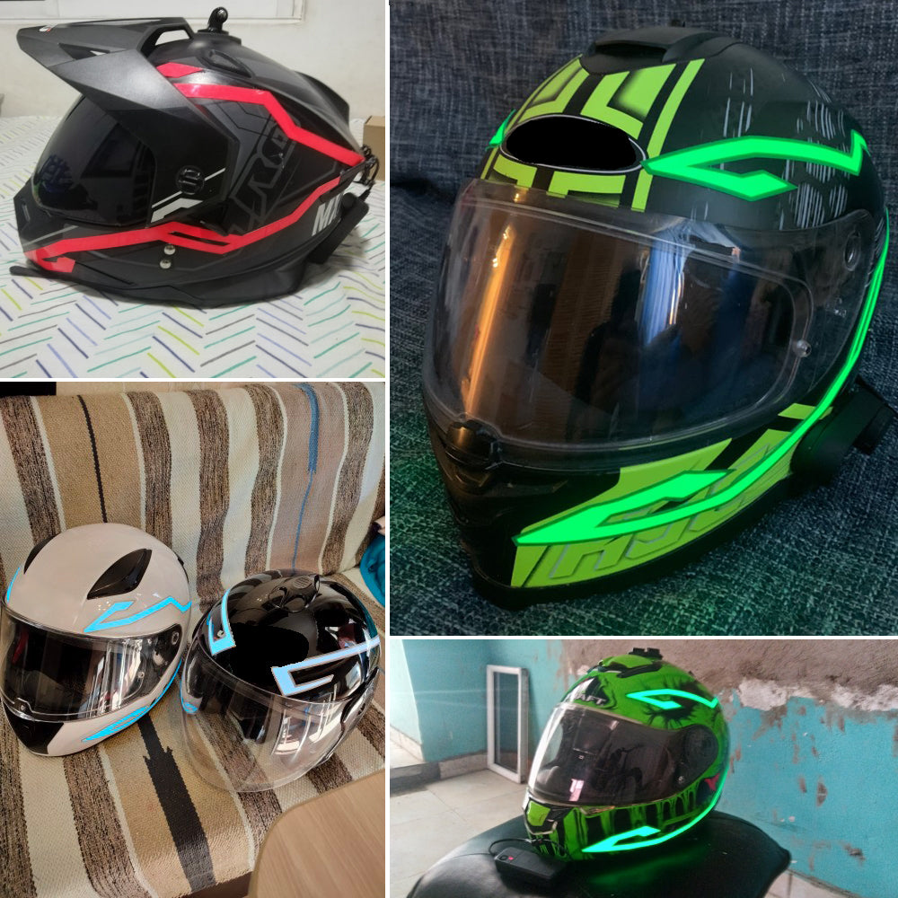 LED-Streifen für Motorrad-Helm