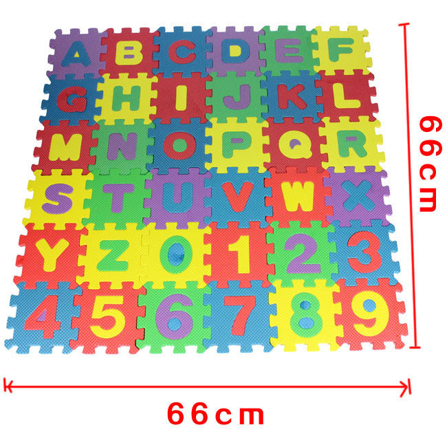 Puzzlematten aus Schaumstoff, 36 Stück