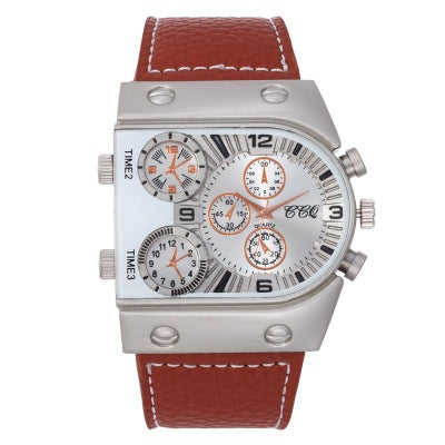 Large Dial Multi-movement Quartz Watch