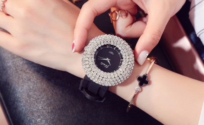 Silikonuhr Damenmode im koreanischen Stil Diamant-Sternenhimmel