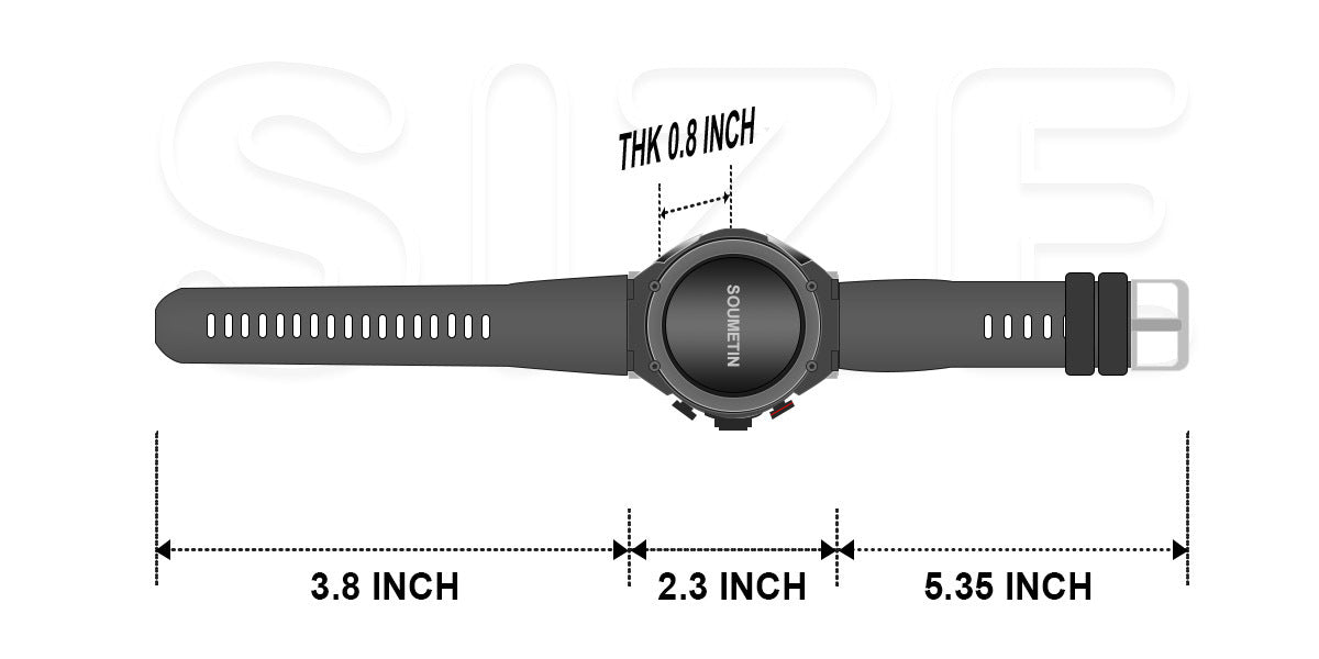 Sport-Smartwatch IPS mit Bluetooth und Headset