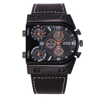 Large Dial Multi-movement Quartz Watch