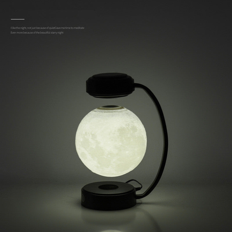 Nachtlicht 3D LED Mond schwebend & rotierend