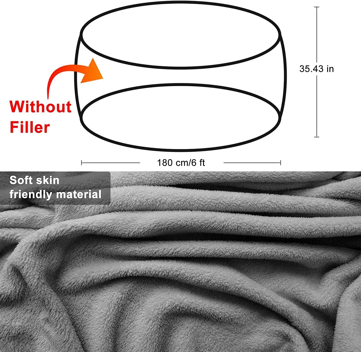 XXL Sitzkissen Bezug