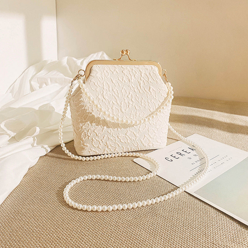 Pearl Tote Mini-Umhängetasche mit Kette