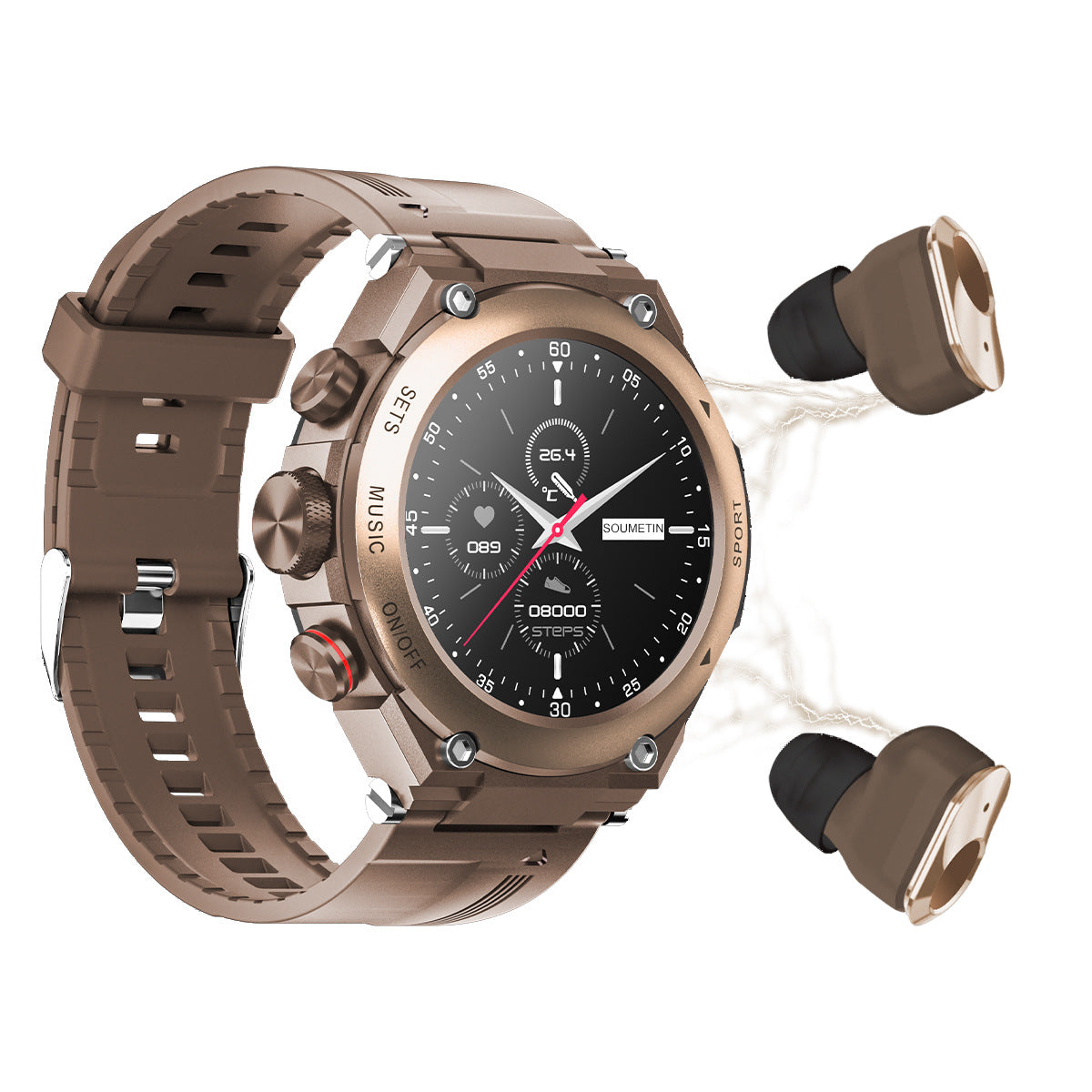 Sport-Smartwatch IPS mit Bluetooth und Headset