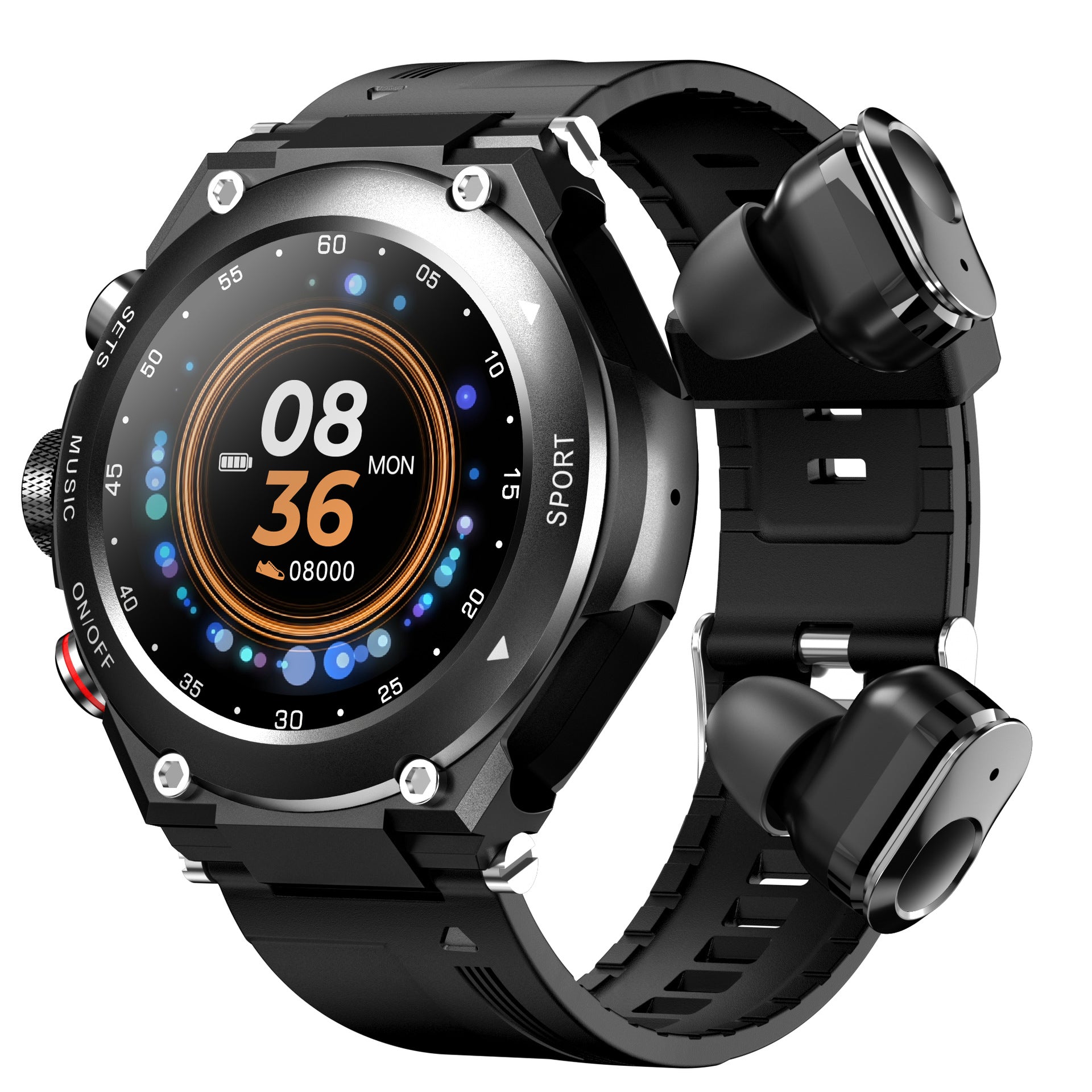 Sport-Smartwatch IPS mit Bluetooth und Headset