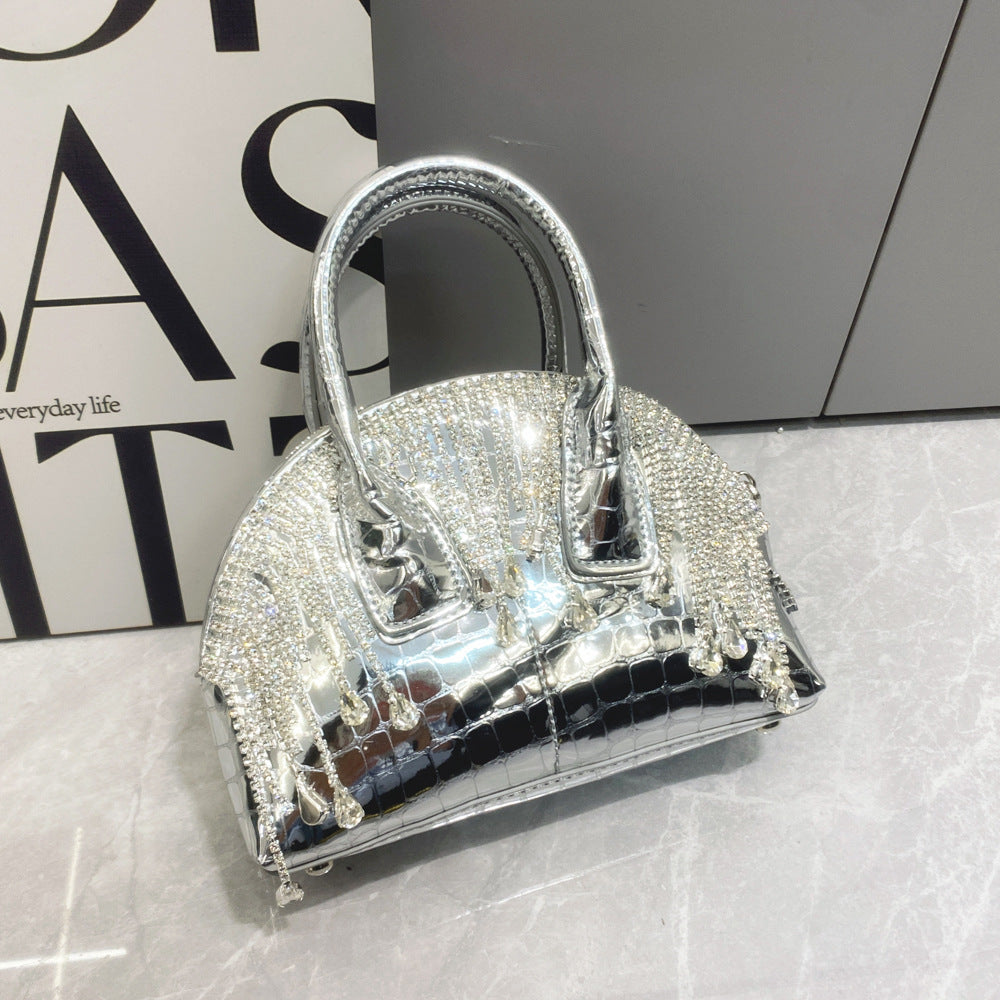 Glänzende Diamant-Handtasche