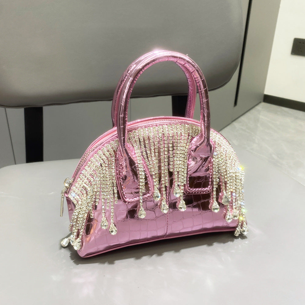 Glänzende Diamant-Handtasche