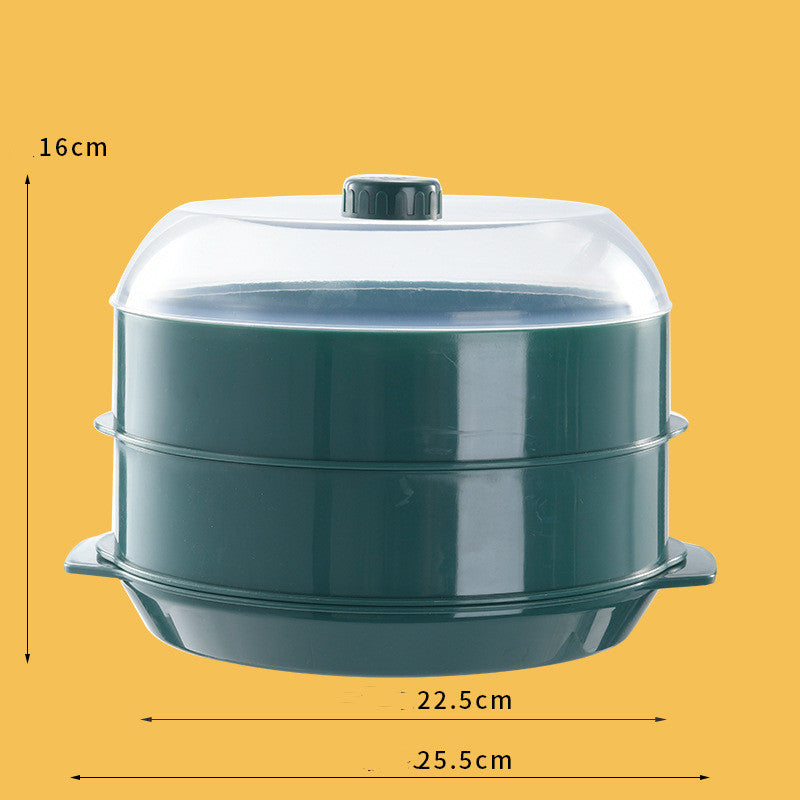 Heating With Lid Plastic Steamer