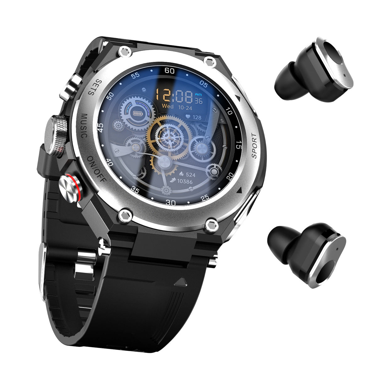 Sport-Smartwatch IPS mit Bluetooth und Headset