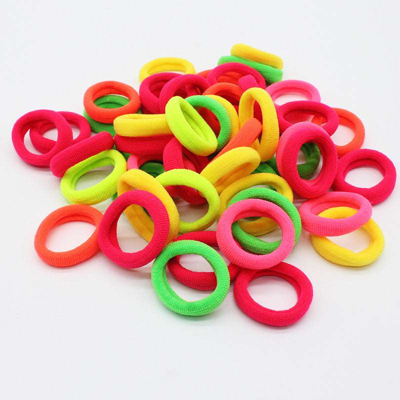 50 Seamless Candy-colored Bamboo Joint Small Size Towel Ring High Elasticity
